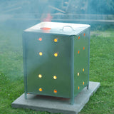 Nature tuinverbrandingsoven vierkant 46x46x65 cm gegalvaniseerd staal