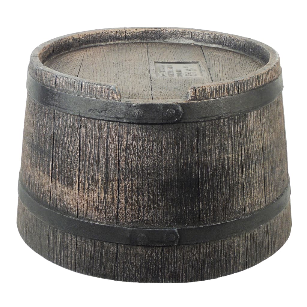 Nature standaard voor regenton met hout-look 45x28,5 cm bruin