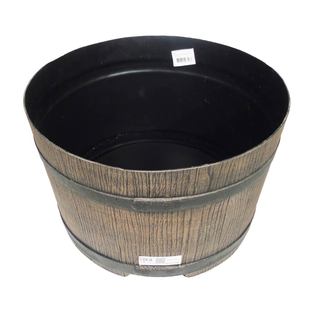 Nature standaard voor regenton met hout-look 45x28,5 cm bruin