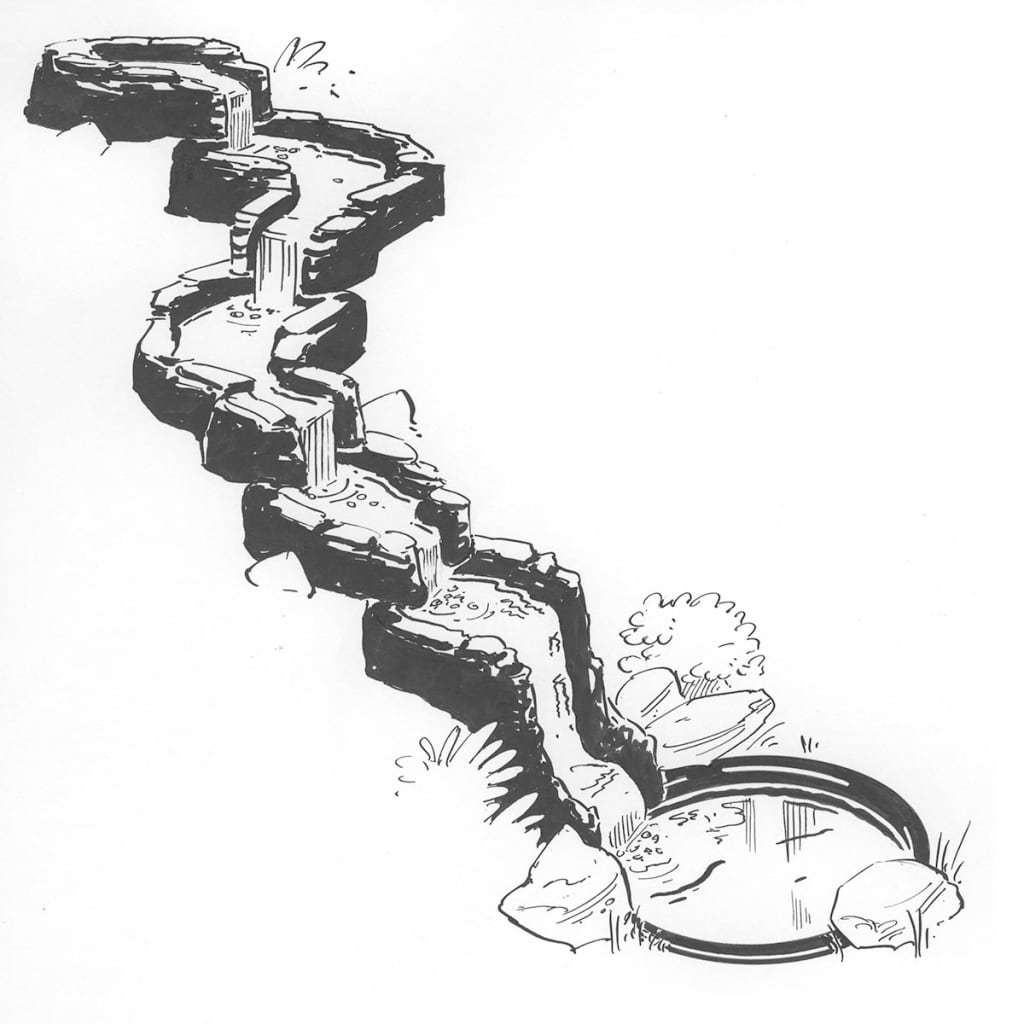 Ubbink startsegment voor vijverwaterval colorado cascade 1312071