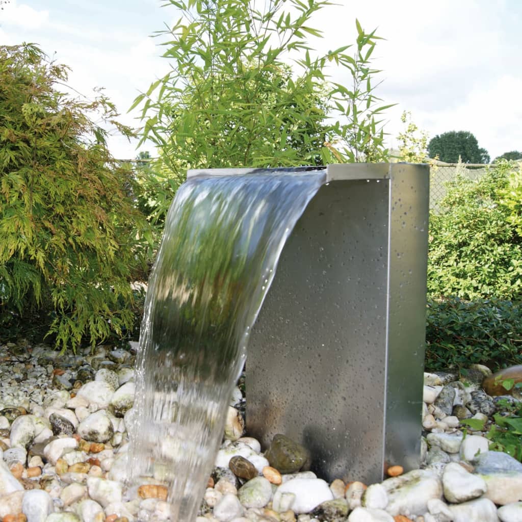 Ubbink waterfall met led venezia roestvrij staal 1312088