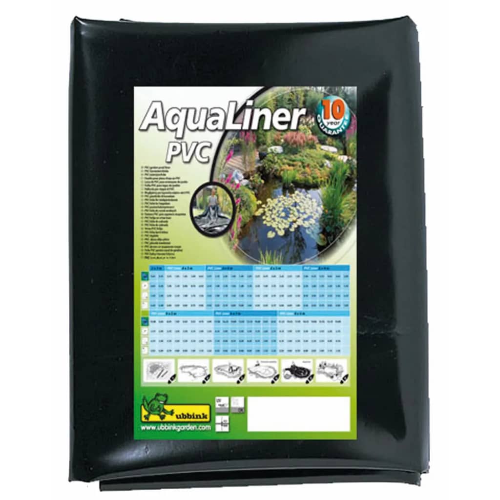 Ubbink vijverfolie aqualiner 6x4 m pvc zwart