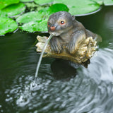 Ubbink drijvende spuitfiguur otter op boomstam