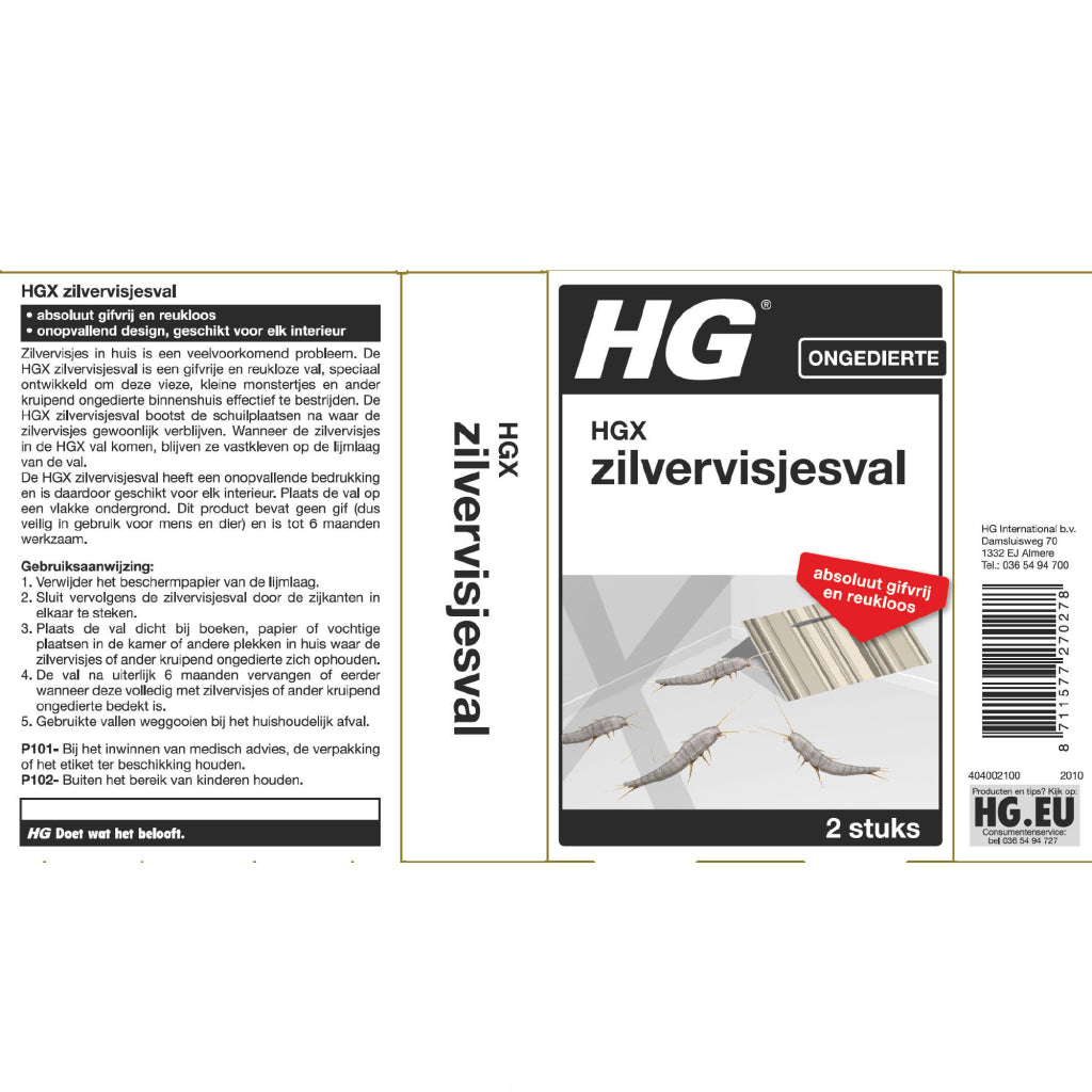 Hg zilvervisjesval 2 stuks