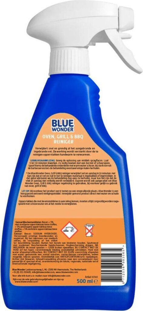 Blue wonder oven grill- en barbecue-reiniger spray