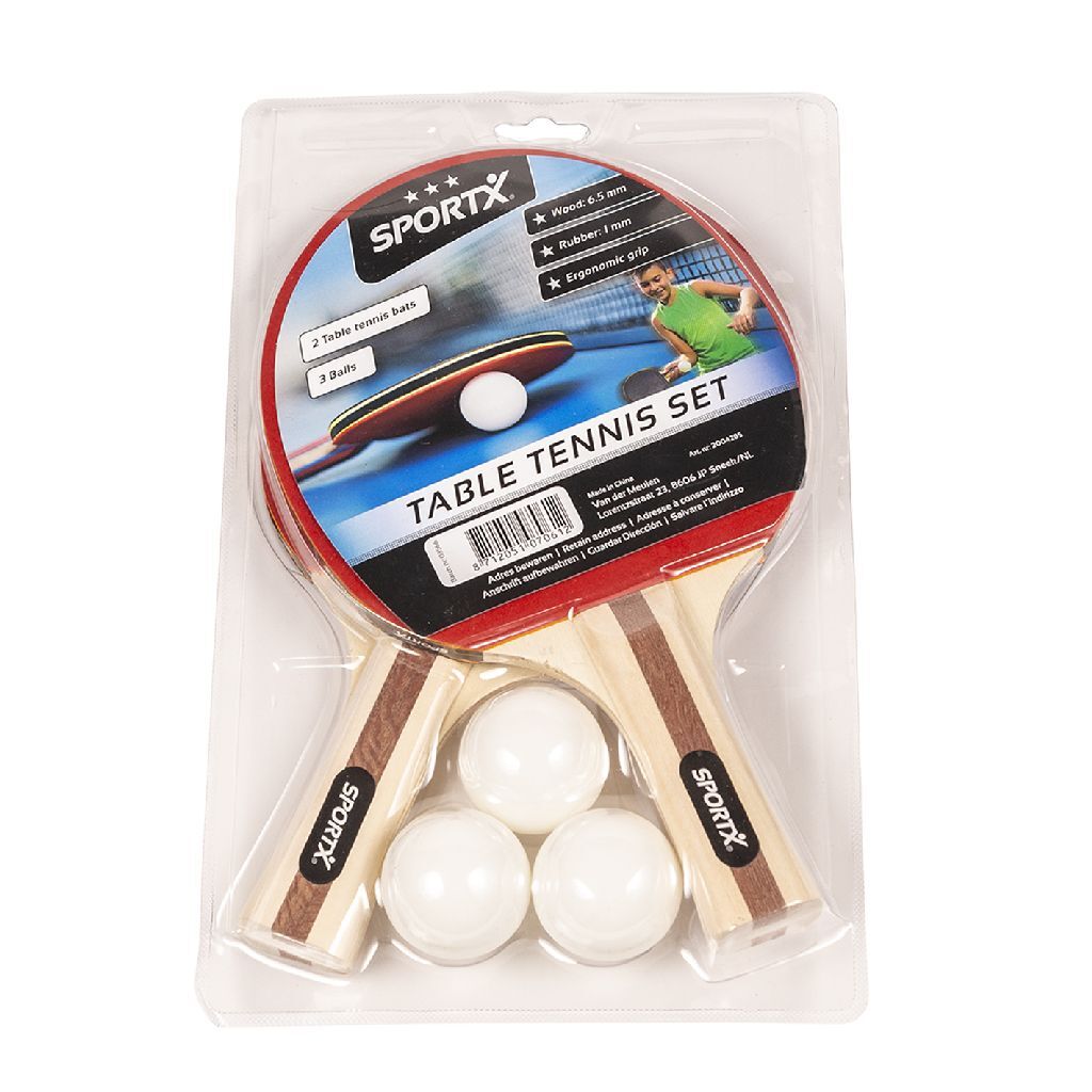 Sportx tafeltennisset 5-delig
