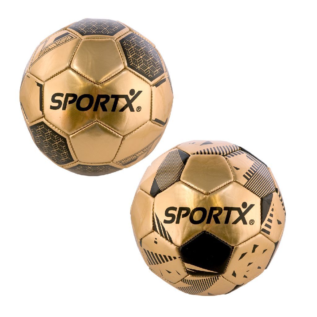 Sportx minivoetbal goud metallic 16cm 160-180gr.
