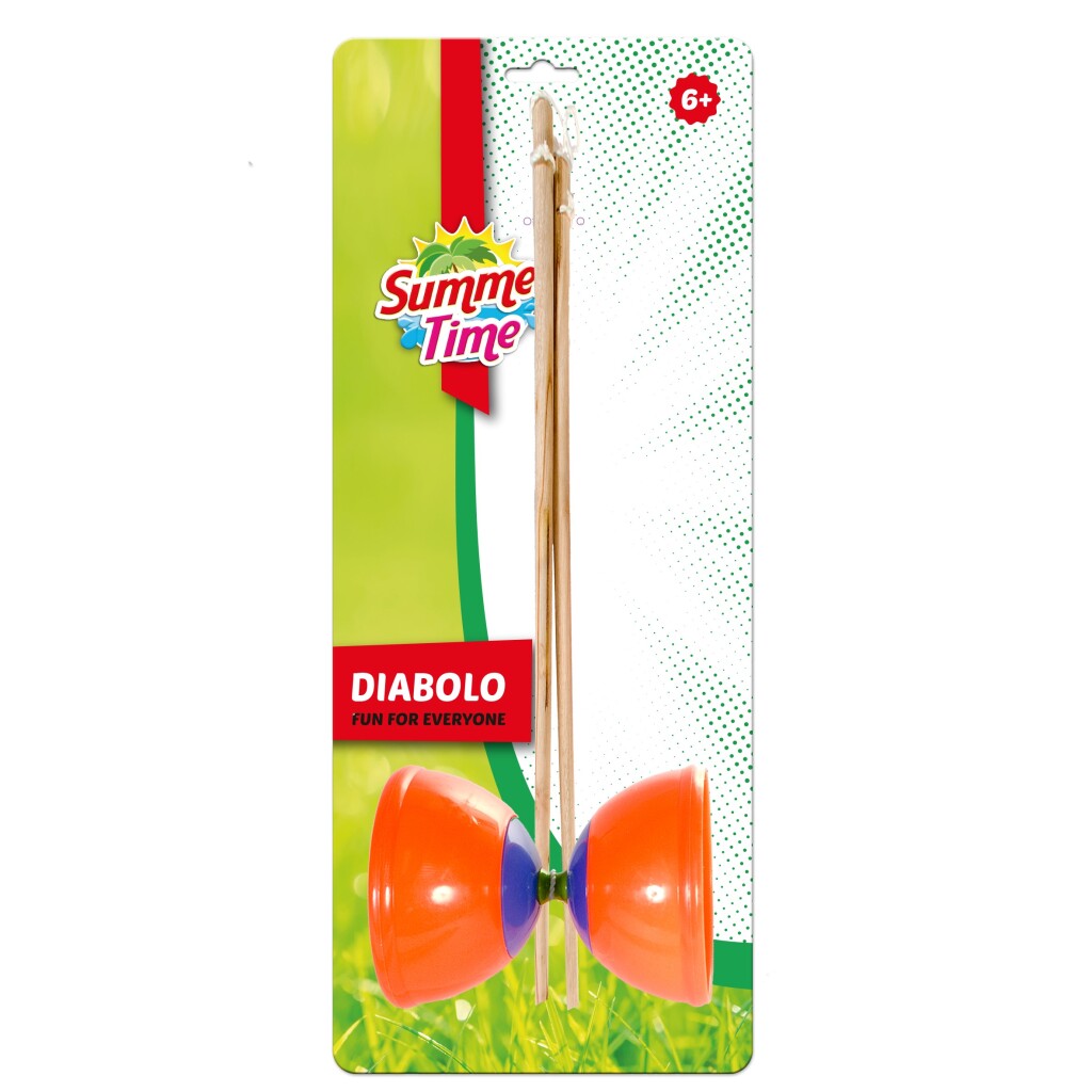 Summertime diabolo oranje blauw