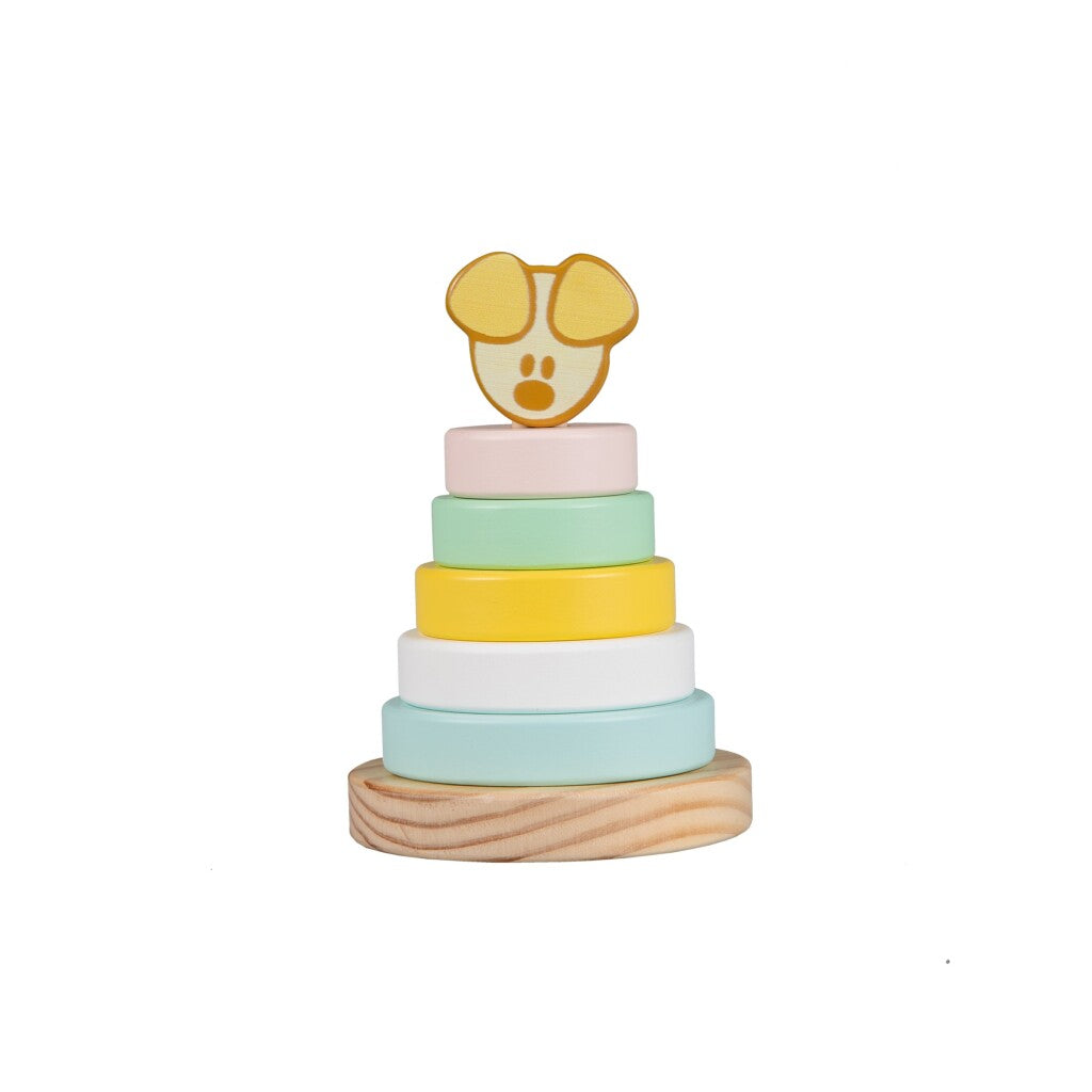 Rubo toys woezel en pip pip baby stapeltoren, 7dlg.