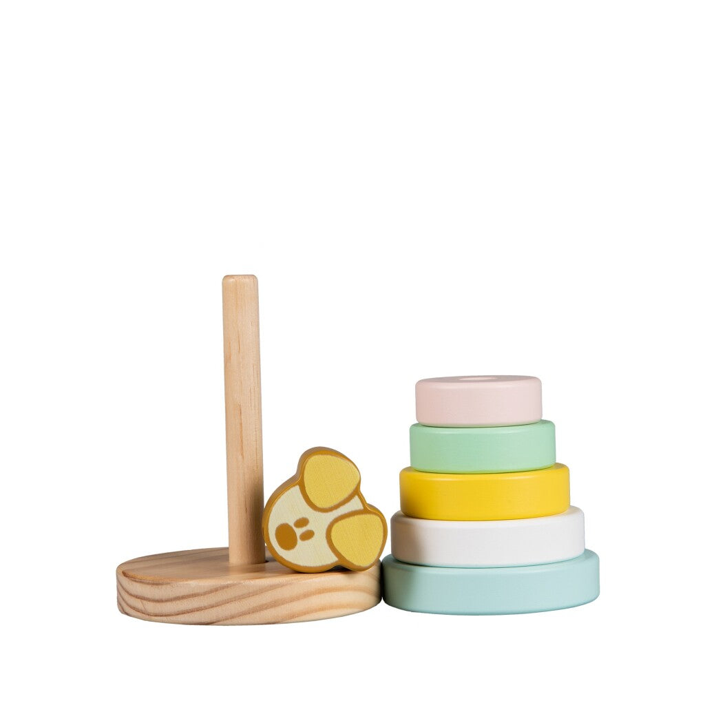 Rubo toys woezel en pip pip baby stapeltoren, 7dlg.