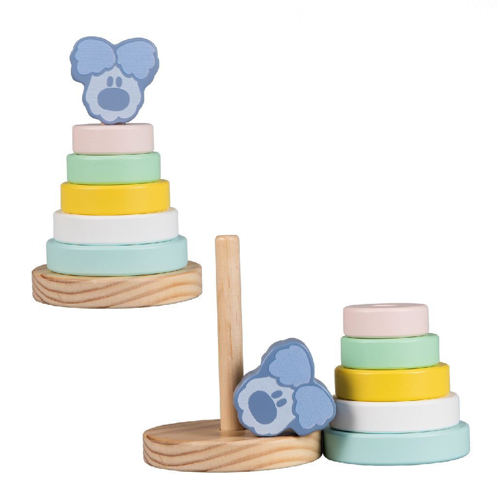 Rubo toys woezel en pip woezel baby stapeltoren, 7dlg.