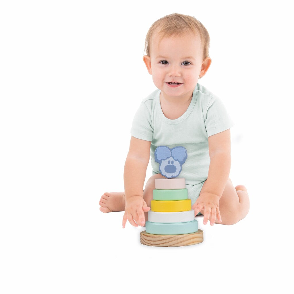 Rubo toys woezel en pip woezel baby stapeltoren, 7dlg.