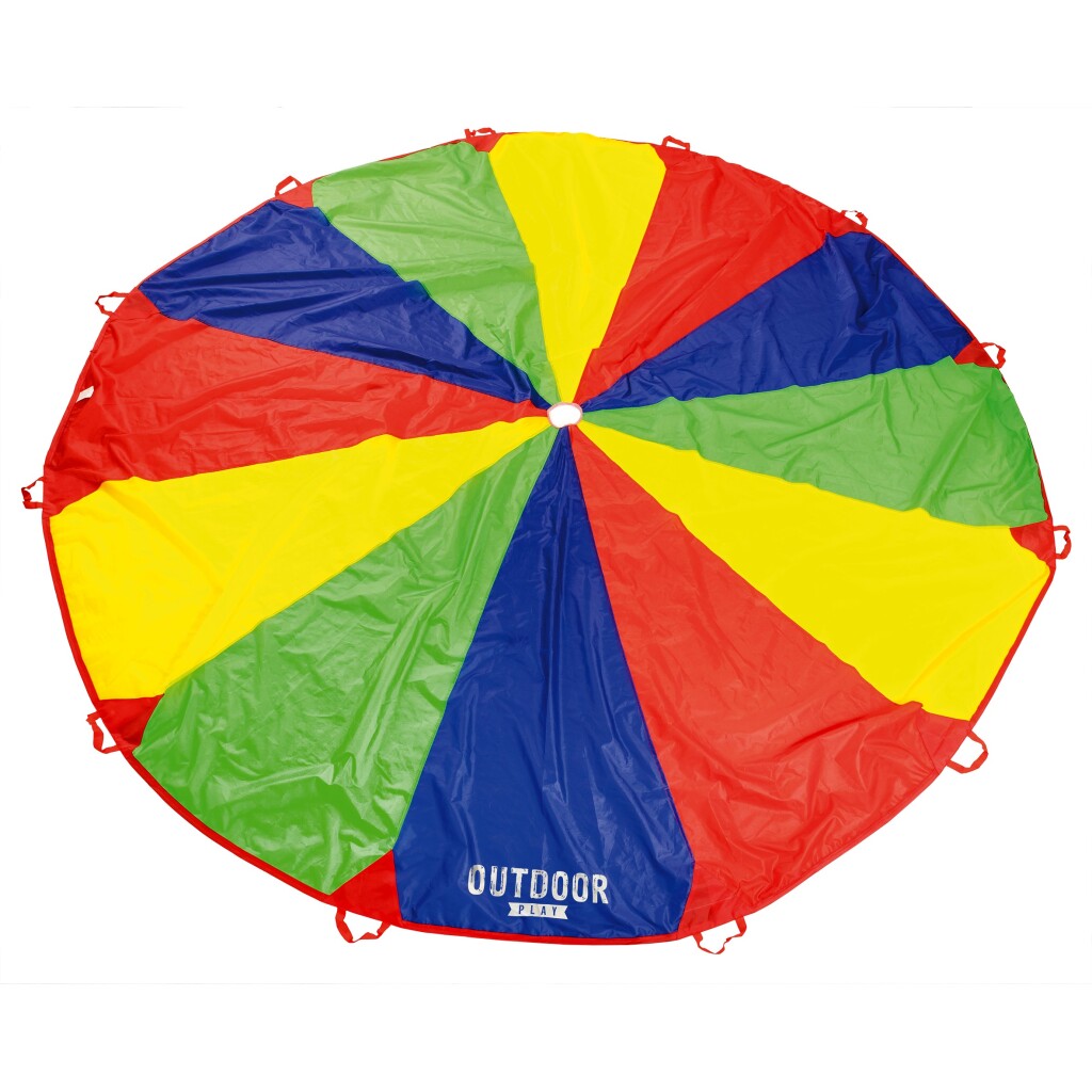 Outdoor play parachutedoek met ballen