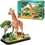 Cubic fun 3d puzzel giraffe 43 stukjes