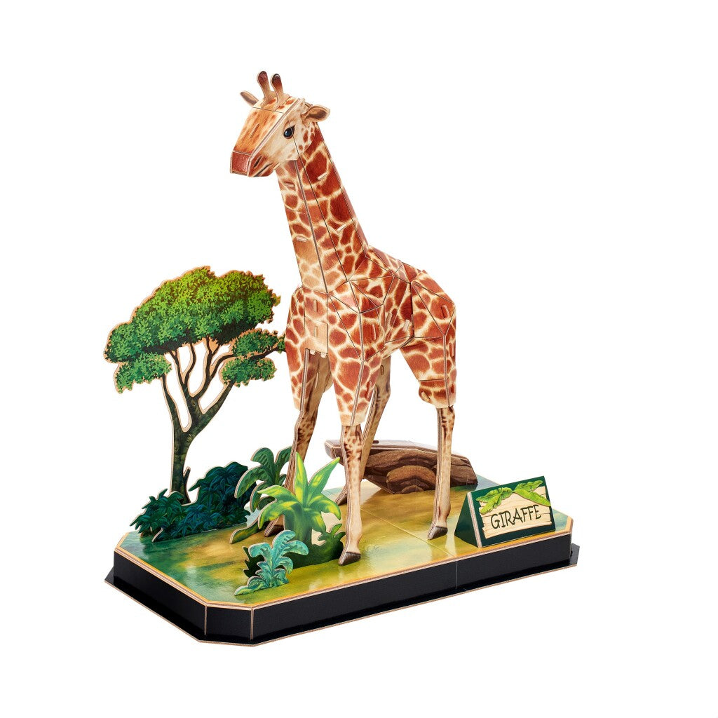 Cubic fun 3d puzzel giraffe 43 stukjes