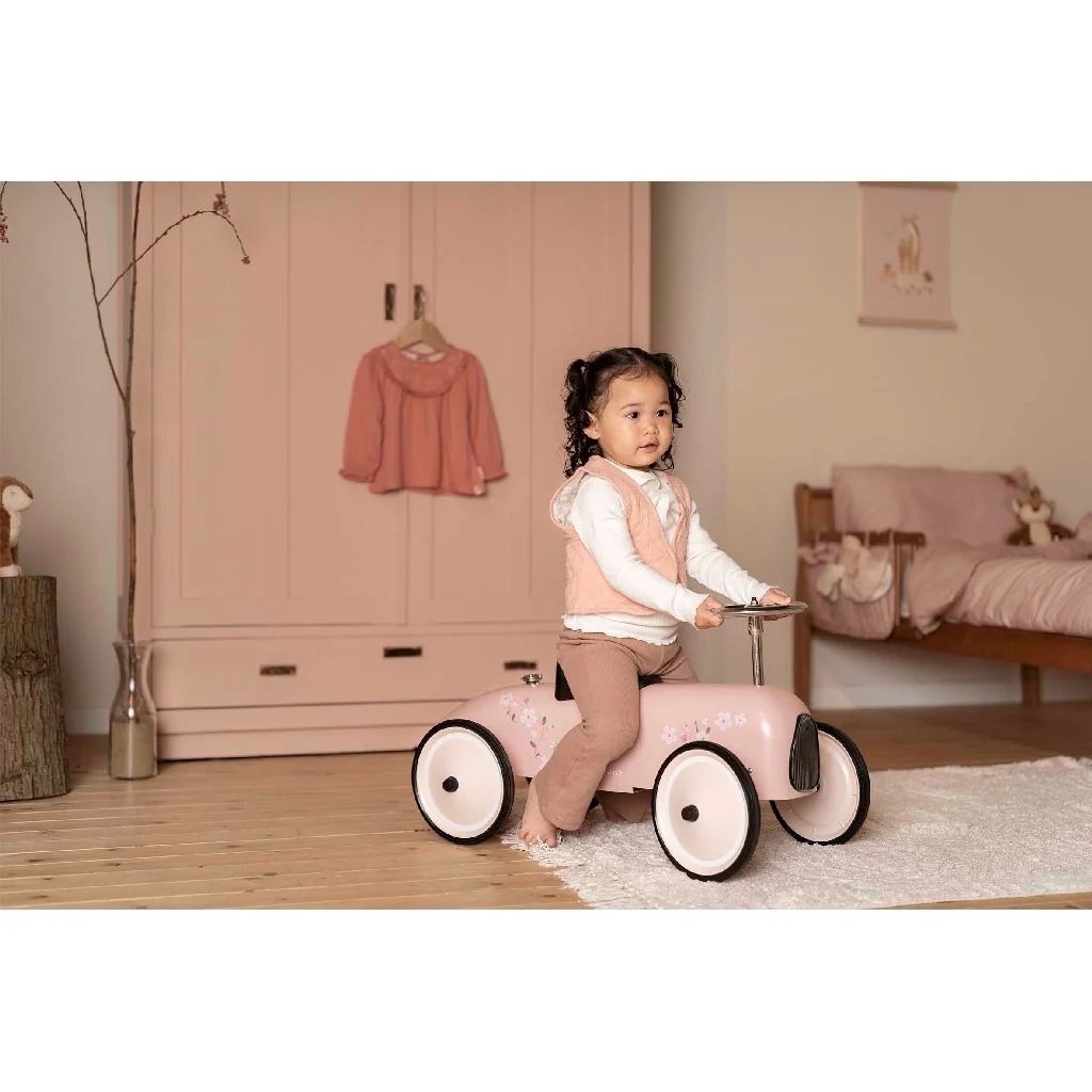 Little dutch retro loopauto roze