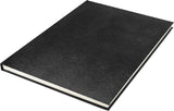 Kangaro k-5321 schetsboek a4 creme 120gr blanco papier, 140 blz hard cover imprint slang zwart