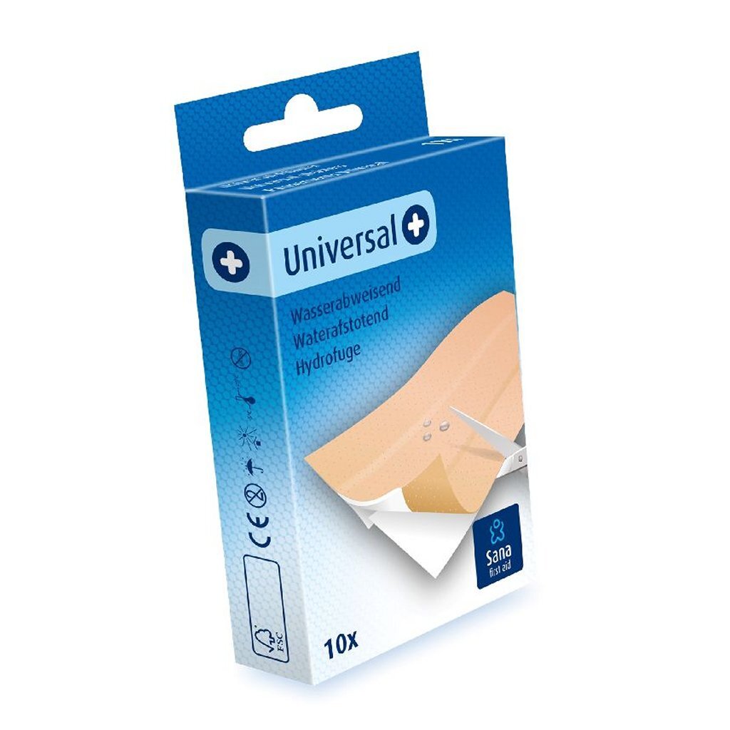 Sana first aid universele waterafstotende pe pleisters 10 stuks