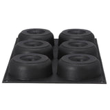 Patisse donutvorm 6 vaks 29x17 cm zwart siliconen