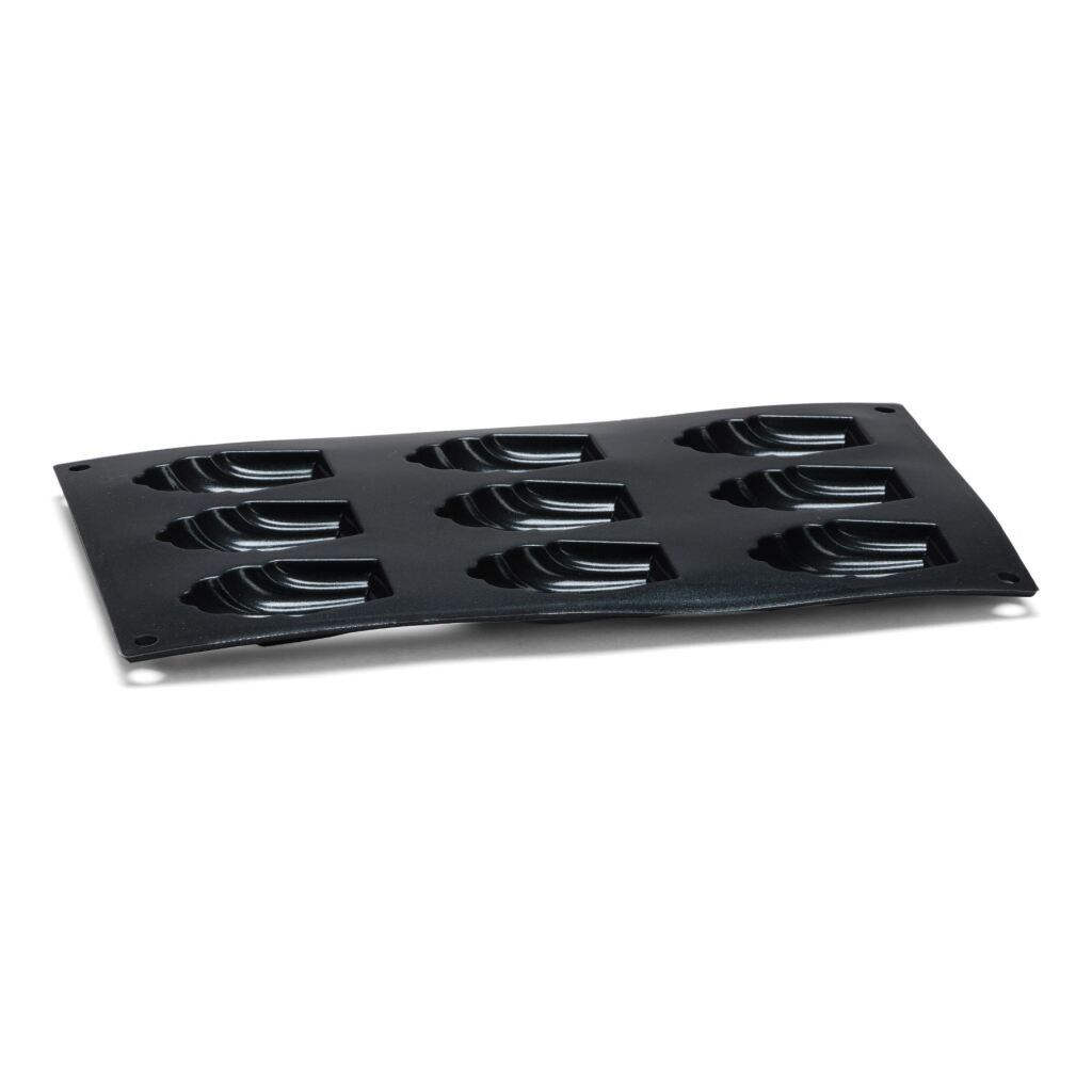 Patisse madeleinevorm 9 vaks 29x17 cm zwart siliconen