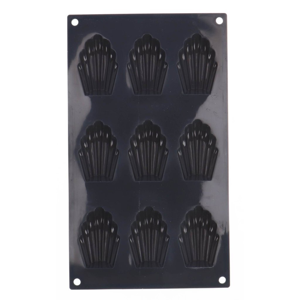 Patisse madeleinevorm 9 vaks 29x17 cm zwart siliconen