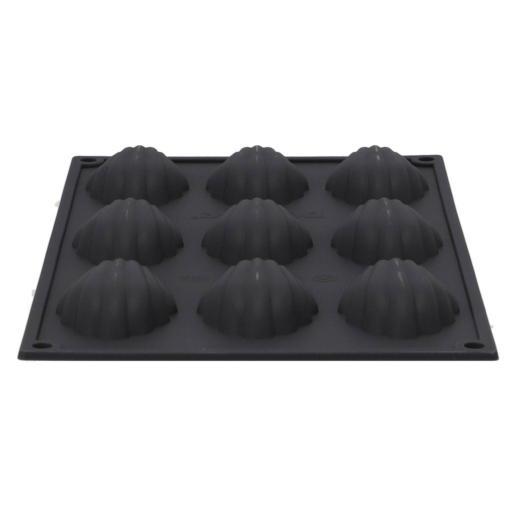 Patisse madeleinevorm 9 vaks 29x17 cm zwart siliconen