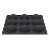Patisse madeleinevorm 9 vaks 29x17 cm zwart siliconen