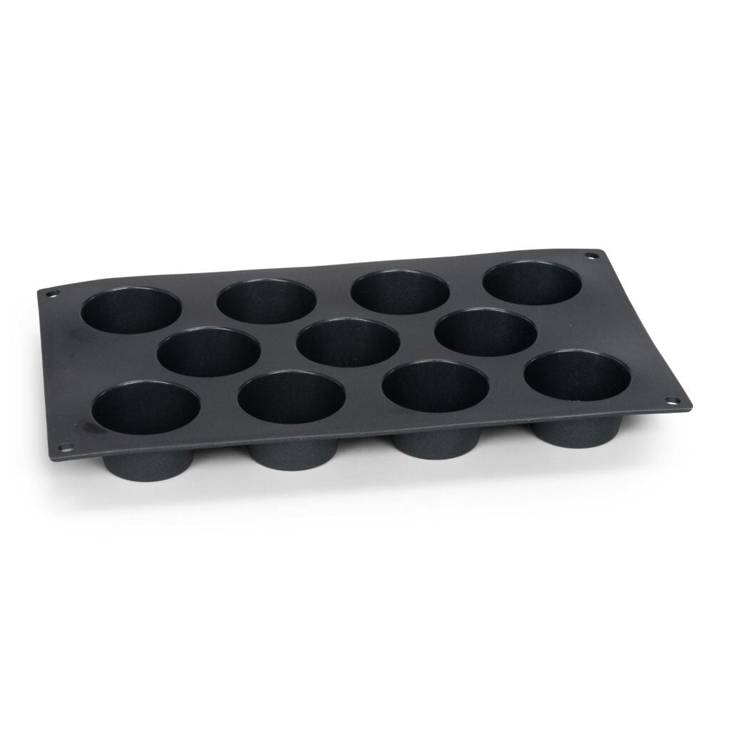 Patisse mini muffinvorm 11 vaks 29x17 cm zwart siliconen