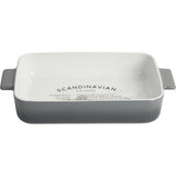 Gusta ovenschaal fade 32x19.9x5.4 cm wit grijs