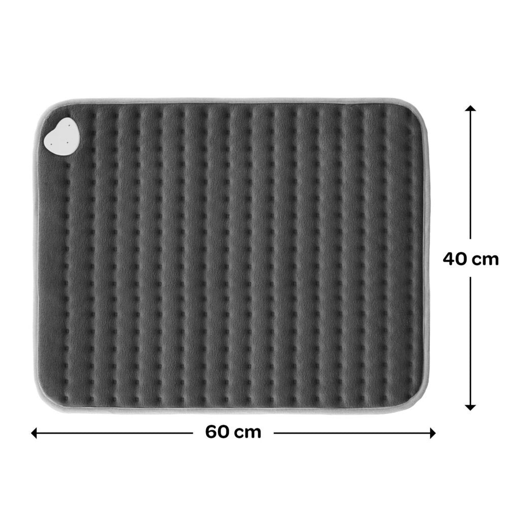 Inventum hnk186g elektrisch warmtekussen 60x40 cm grijs