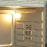 Inventum ov607b vrijstaande oven 60l 2000w zwart zilver