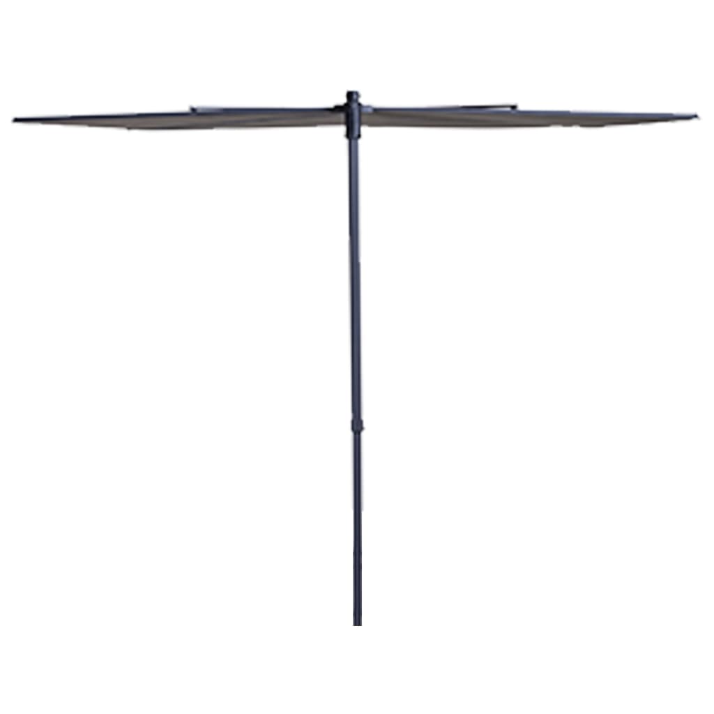 Madison balkonparasol sun wave 270x150 cm lichtgrijs