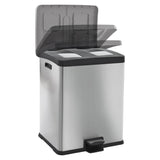 Eko pedaalemmer rejoice 2x30 l matzilverkleurig