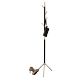 V-part kapstok linair staand met 4 haken 180 cm wit