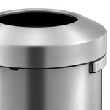 Eko afvalbak urban 90 l matzilverkleurig