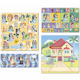 Totum bluey stickerset met speelachtergrond