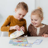 Totum bluey stickerset met speelachtergrond