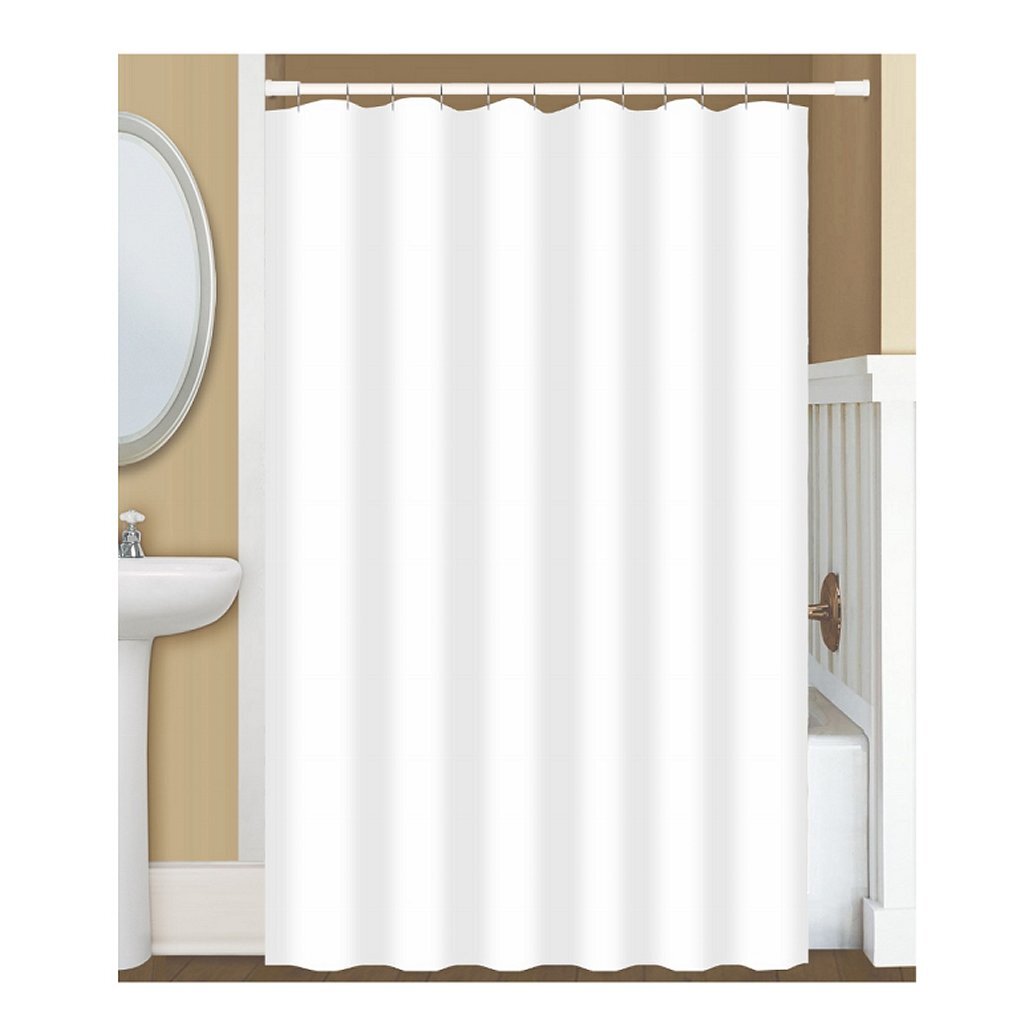Dutch house anti schimmel douchegordijn + doucheringen wit 180x200 cm