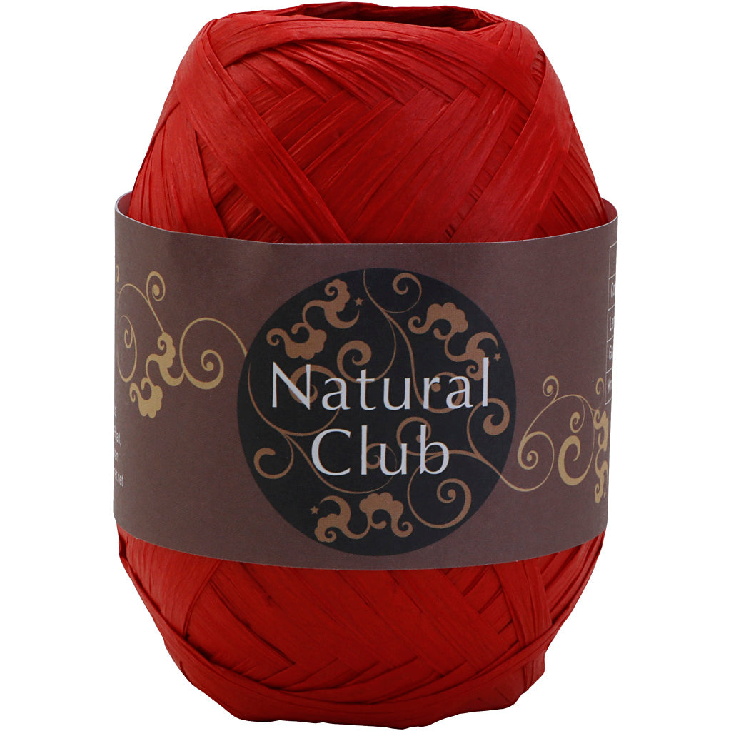 Papieren raffiagaren, rood, 75 m 1 stuk