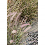 Emerald kunstplant in zinken pot lampenpoetsergras 58 cm