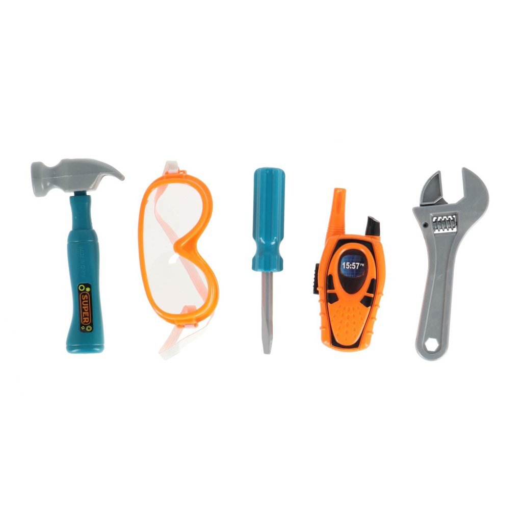 Toi-toys power tools gereedschapset in riem 6-delig