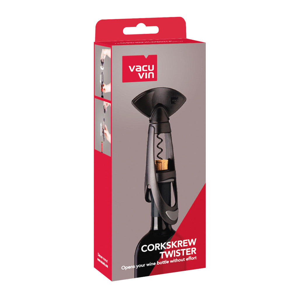 Vacuvin kurkentrekker twister zwart