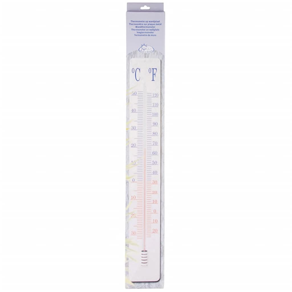 Esschert design thermometer op wandplaat th9 90 cm