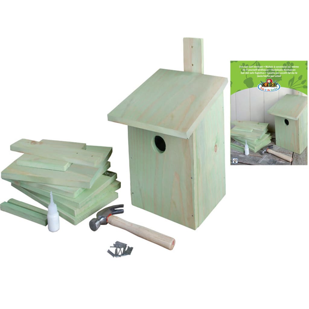 Esschert design doe-het-zelf vogelhuis 21,3x17x23,3 cm kg52