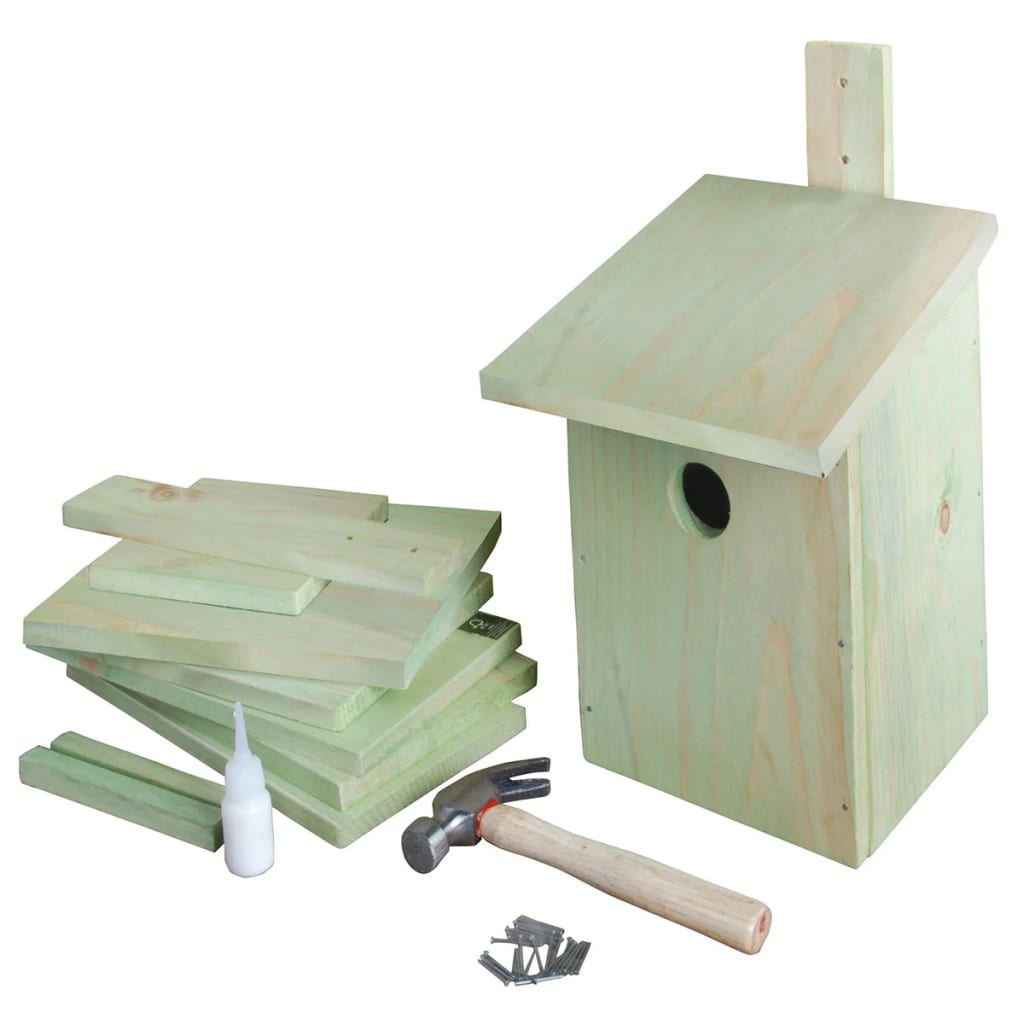 Esschert design doe-het-zelf vogelhuis 21,3x17x23,3 cm kg52