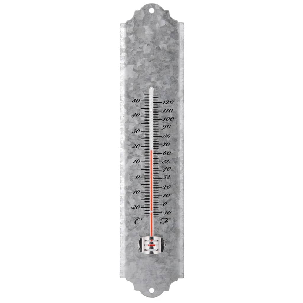 Esschert design wandthermometer 30 cm schrootzink oz10