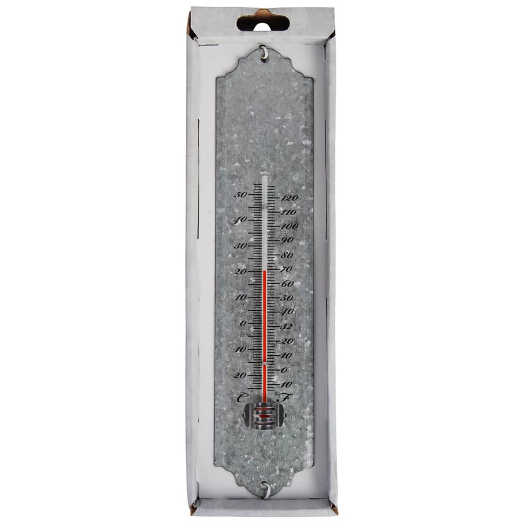 Esschert design wandthermometer 30 cm schrootzink oz10