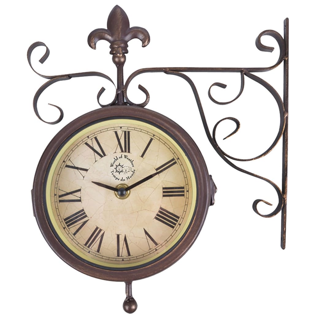 Esschert design stationsklok met thermometer tf005
