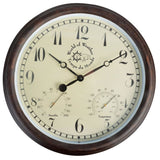Esschert design stationsklok met thermo-hygrometer 30,5 cm tf008