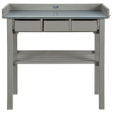 Esschert design tuinwerktafel grijs cf29g